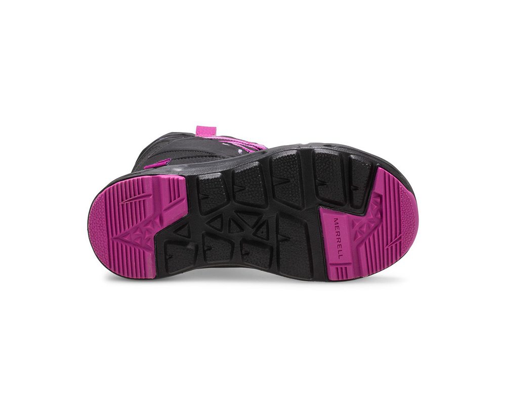 Botas Criança - Merrell Snow Quest Lite 2.0 Waterproof - Pretas - YAV259167